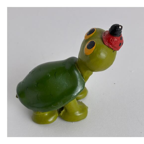Freddie B. Turtle Barry Carpenter Original Handmade 1970 Wood Clay Resin 3.0" - Picture 3 of 4